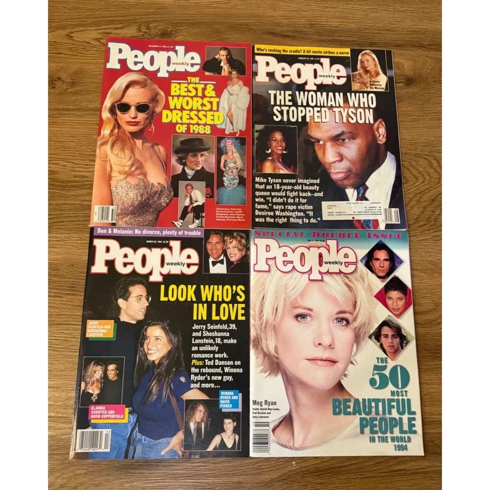 📰 Vintage People Weekly Magazine Lot OJ Simpson Tyson Madonna Meg Ryan 1981-99
